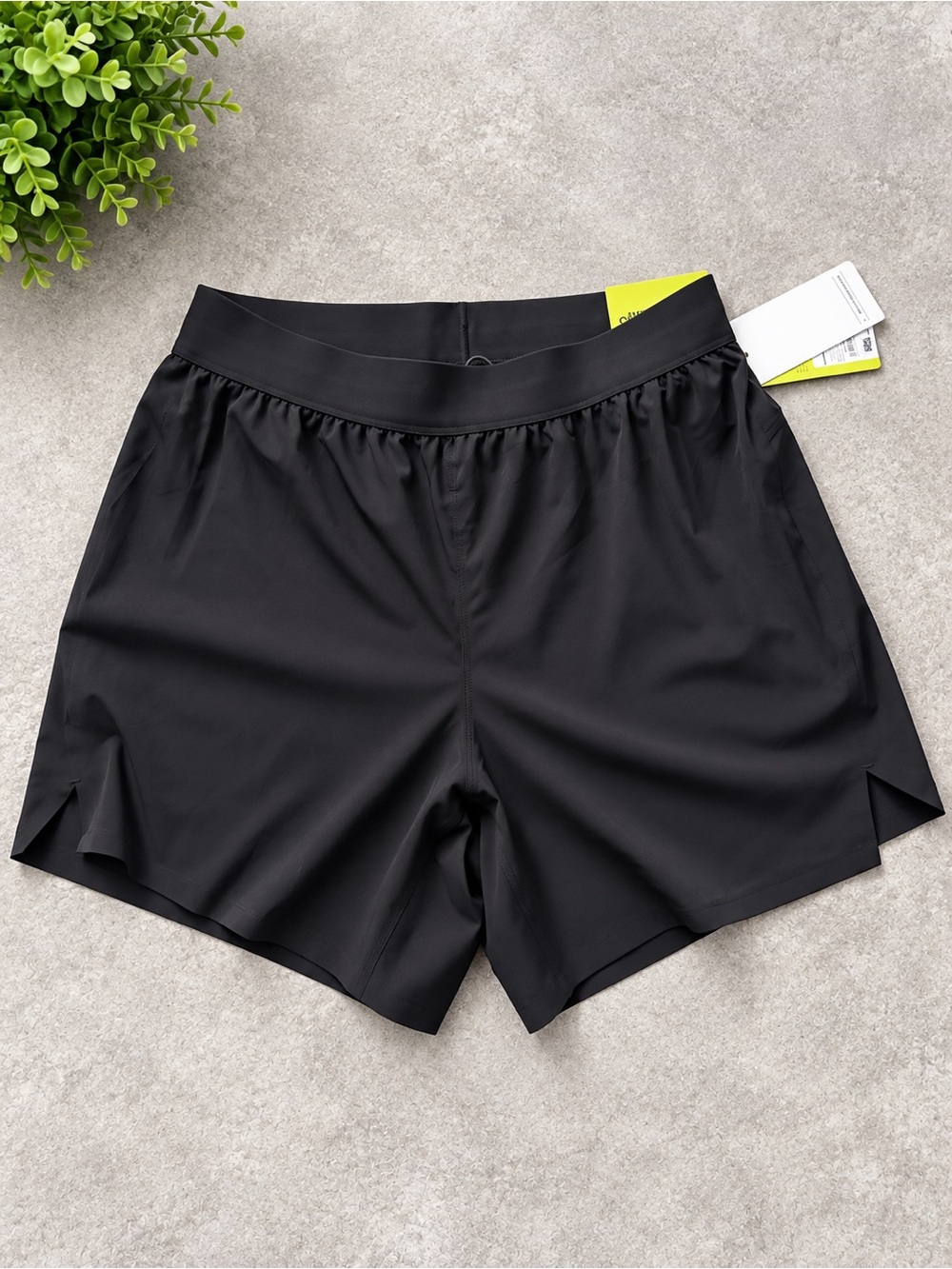 Men's Black Performance Swim Trunks